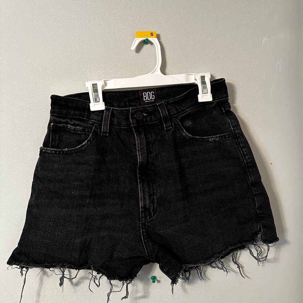 Black Jean Shorts